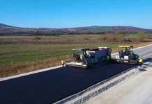 Започна полагането на първите асфалтови пластове по трасето между Боаза и п. в. „Дерманци“ на АМ „Хемус” (Видео)