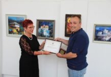 Кметът на Община Тетевен посети изложбата на художника Милен Цаков